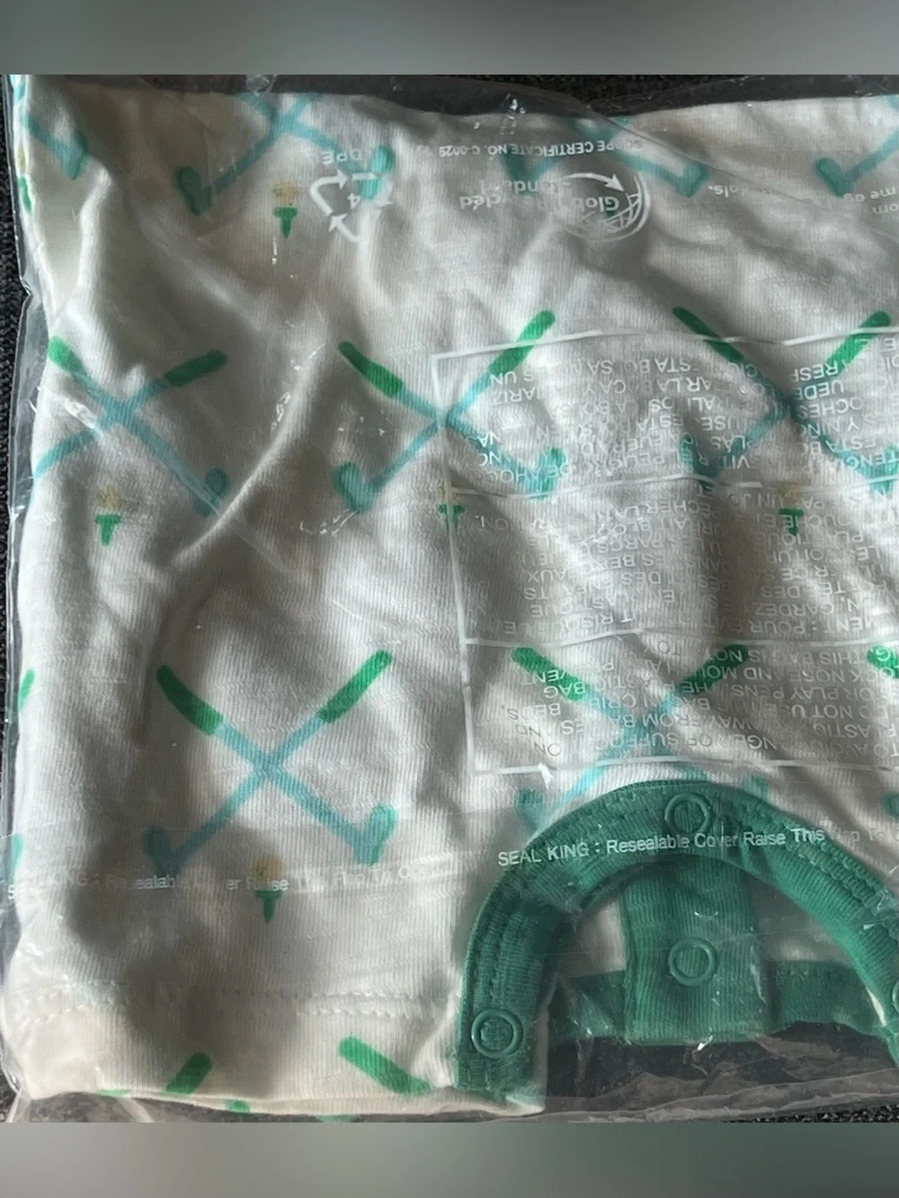 Monica & Andy Shorty Little Slugger Romper Golf Day Gender Neutral 0-3 Month NWT
